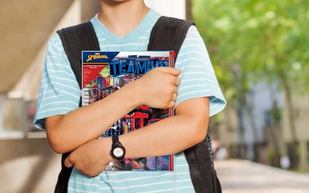 Spider-Man Bumper Stationery Wallet Set Kids Gamer Back To School Gift - 12 pieces