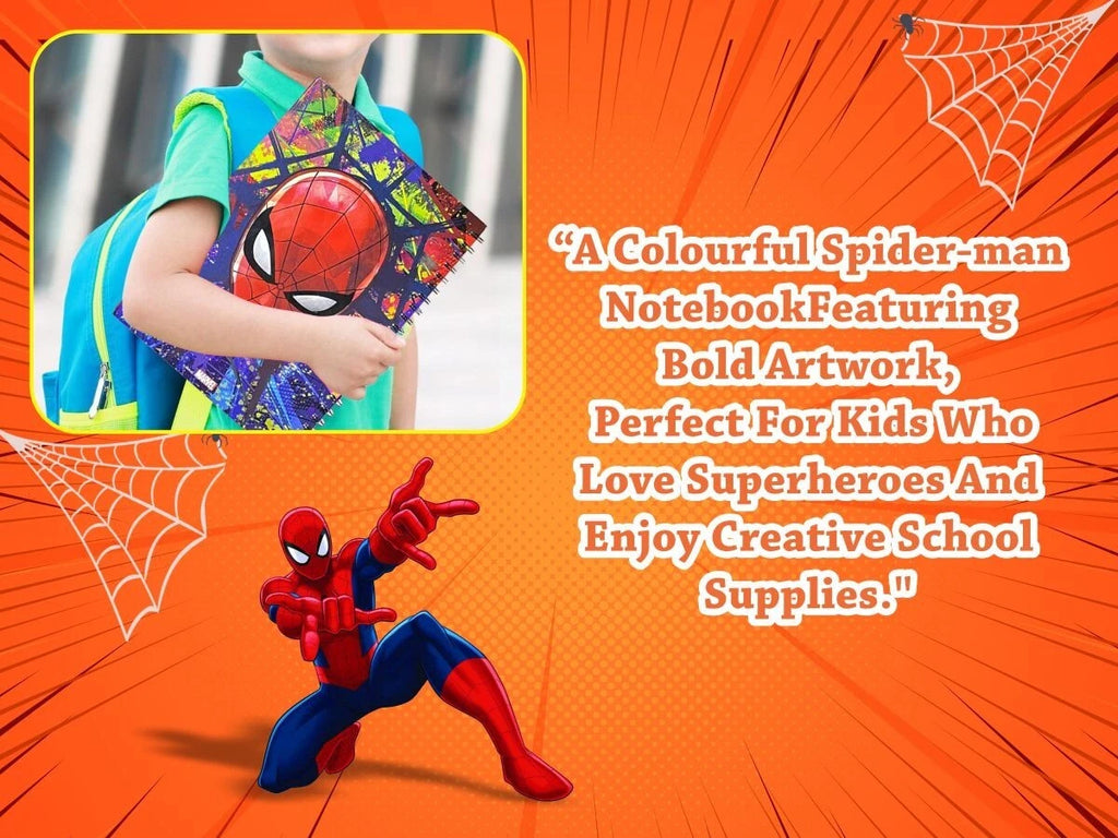 Spider-Man Bumper Stationery Wallet Set Kids Gamer Back To School Gift - 12 pieces