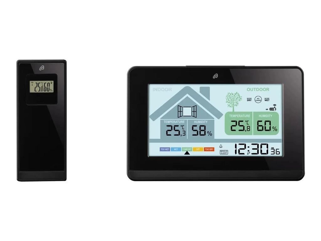 AURIO® Radio weather station with wind forecast and humidity