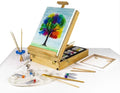 CRELANDO Tabletop easel in wooden case - MAXI 52-piece set