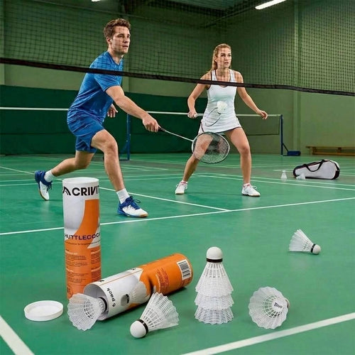 Crivit Badminton Shuttlecock Set – 6 Pack