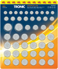 TRONIC® XXL Button Cell Batteries, 48-piece