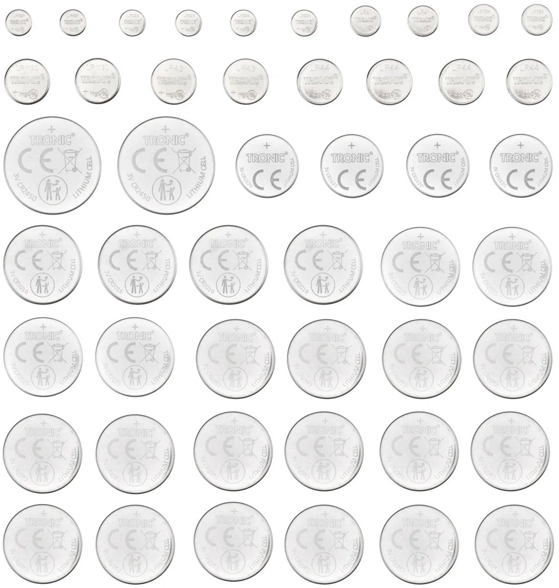 TRONIC® XXL Button Cell Batteries, 48-piece — image 3